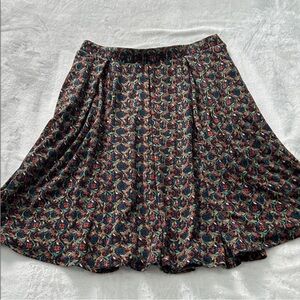 LuLaRoe Skater Skirt - Black and Red Floral